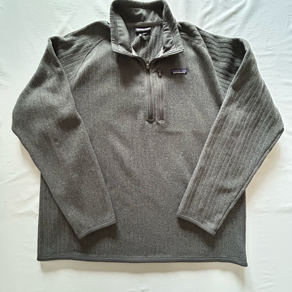 Patagonia Men's Gray Zip-Up Sweater